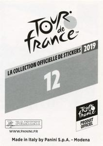 2019 Panini Tour de France #12 AG2R La Mondiale Back